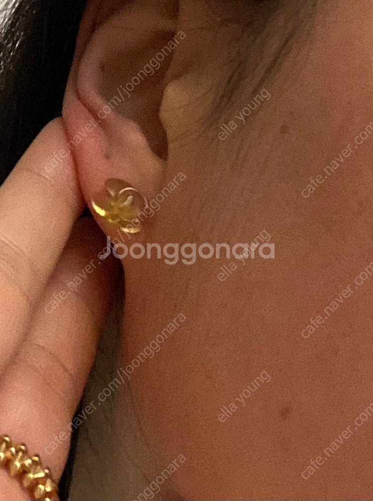 샤넬 미니 귀걸이--2